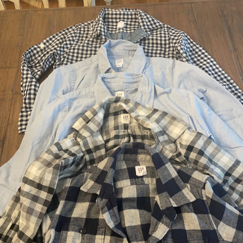 Gap boys size small 6-7 button down top lot